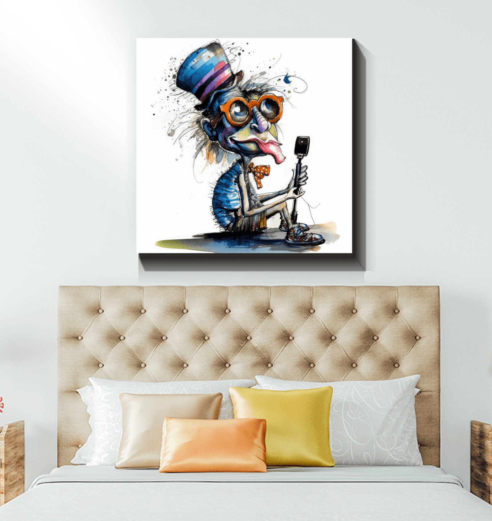 Tuneful Taunts Caricature Art Canvas - Beyond T-shirts