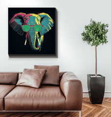 Elephant Family Bond Canvas Print - Beyond T-shirts