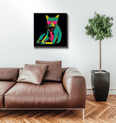 Cat's Whimsical Dream Canvas Print - Beyond T-shirts