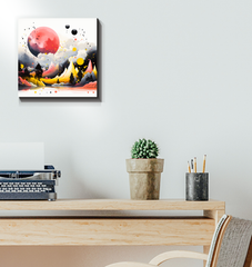 Radiant Rainforest Jungle Landscape Canvas