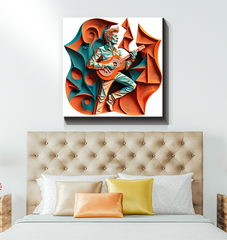 Lyric Landscape Wrapped Canvas