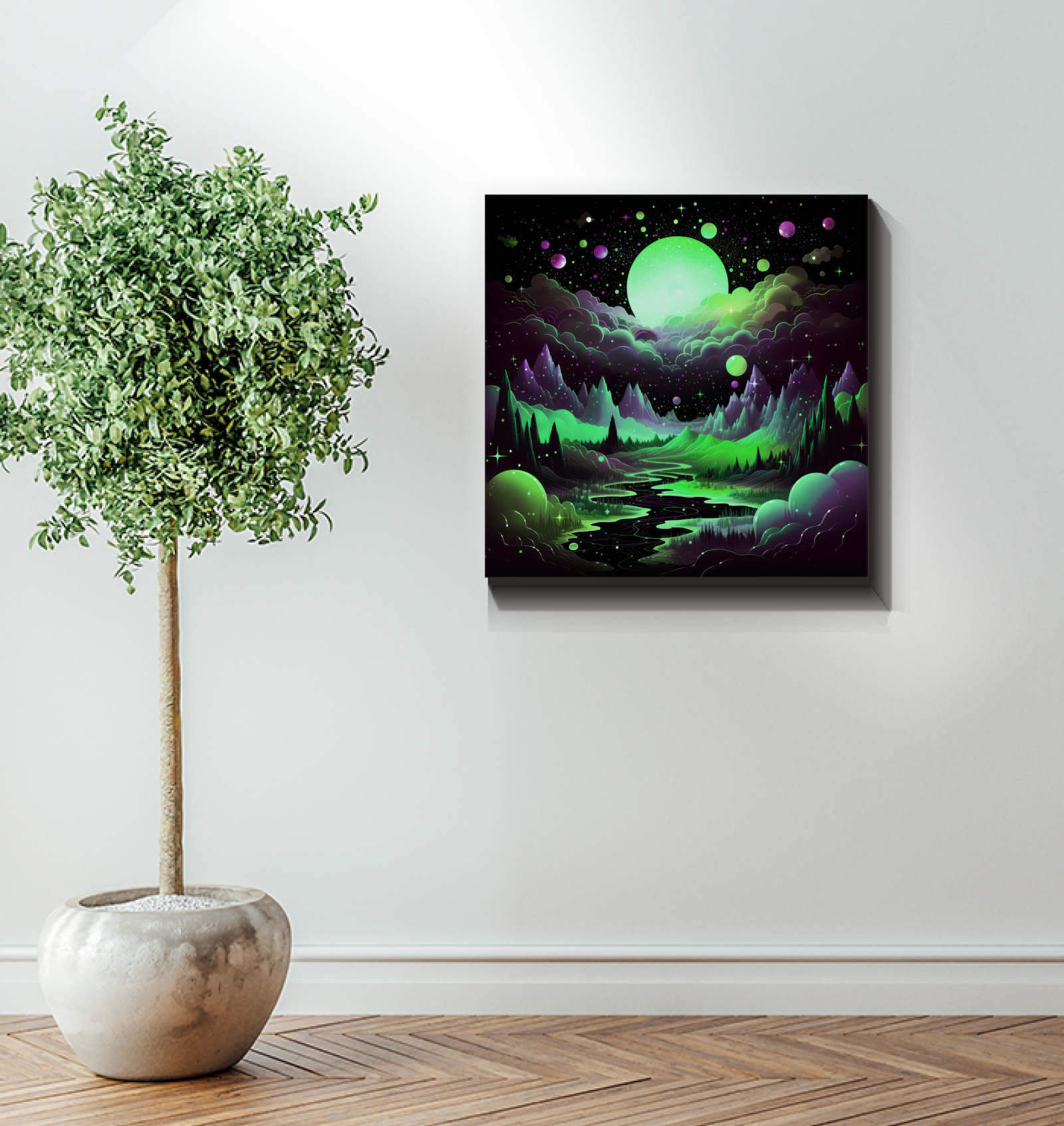 Tranquil Tropics Island Landscape Canvas