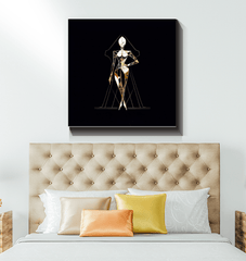 Couture Fashion Illustration Canvas - Beyond T-shirts