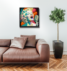 Blues Soul Wrapped Canvas