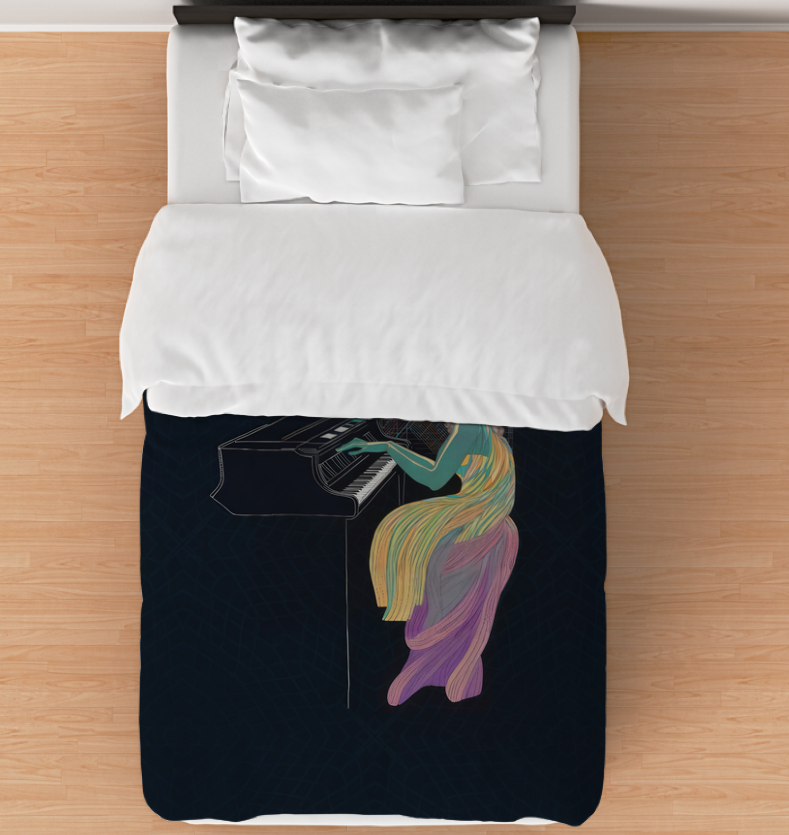 Luxurious Bedding Set - Twilight Blossoms Design