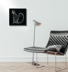 Graceful Feline Whisker Dance Canvas - Beyond T-shirts