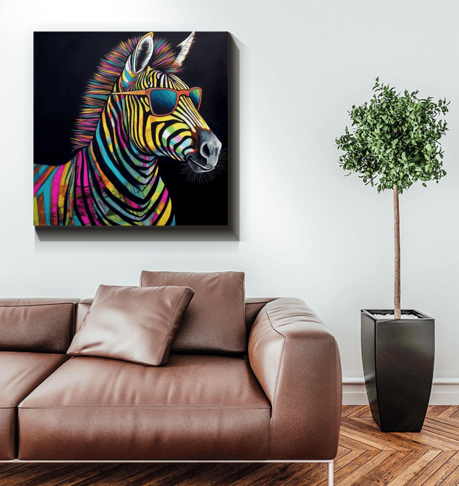 Graceful Zebra Stripes Canvas - Beyond T-shirts