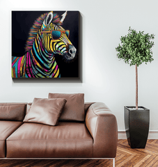 Graceful Zebra Stripes Canvas - Beyond T-shirts