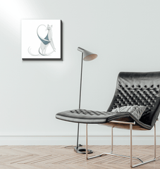 Graceful Cat Window Gaze Canvas - Beyond T-shirts