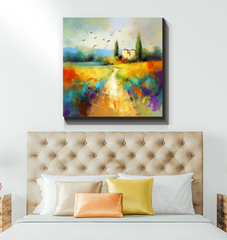 Desert Oasis Serenity Wrapped Canvas