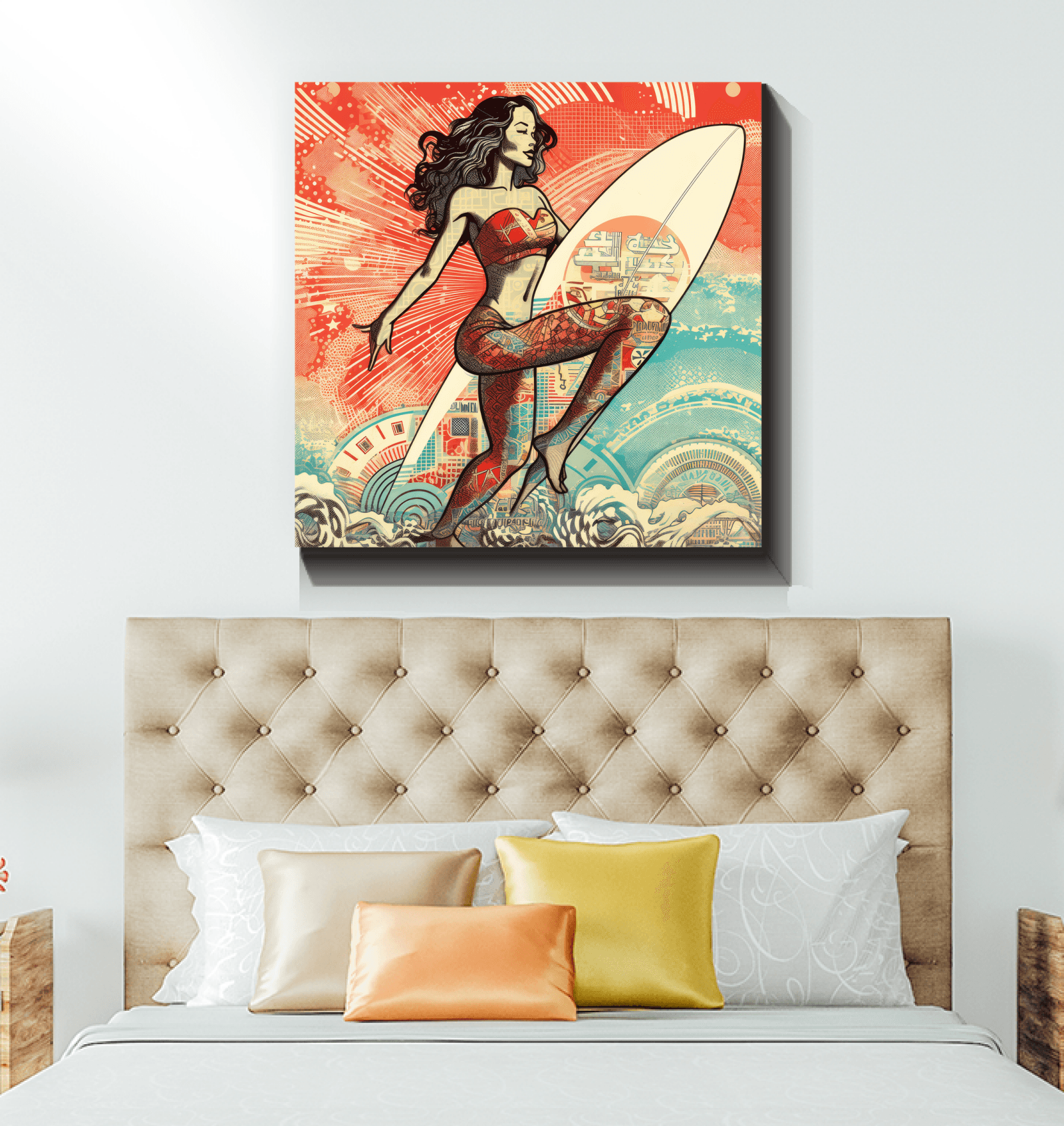 Wave Rider's Dream Canvas Print - Beyond T-shirts