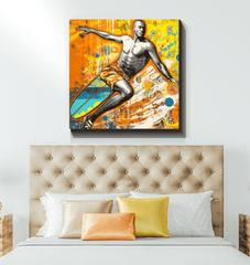 Surfing 5 12 Canvas capturing ocean essence