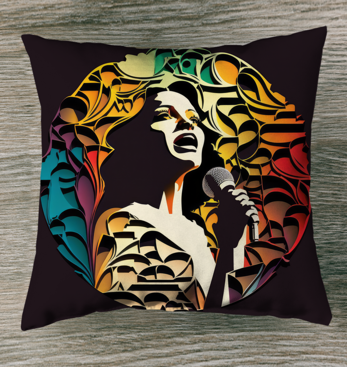 Jazz in the Breeze Outdoor Pillow