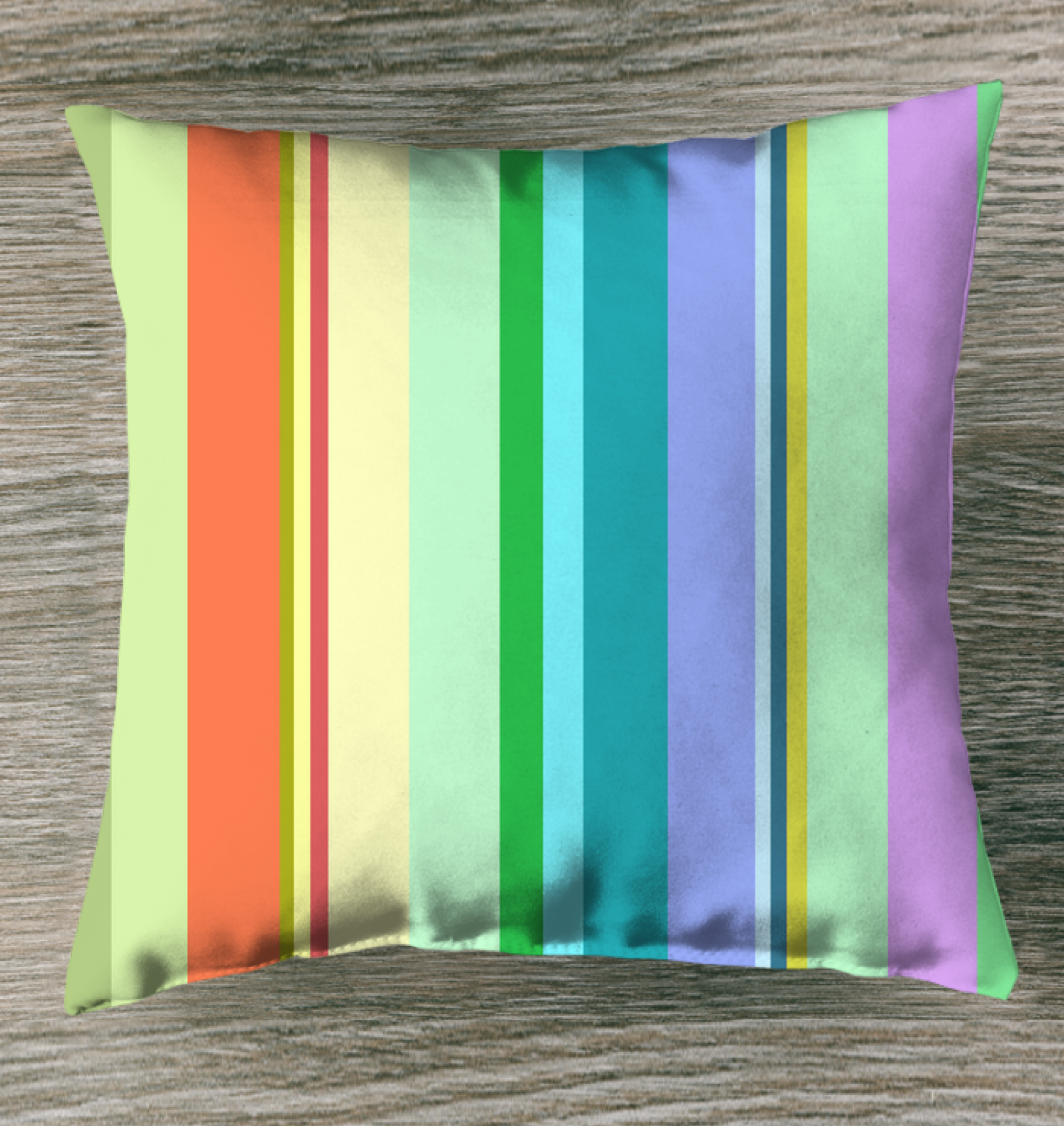 Durable and stylish Coastal Breeze Pillow in outdoor setting