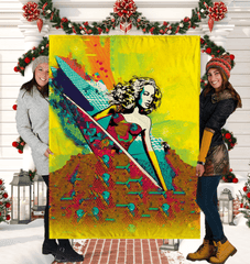 Surfing 1 04 Sherpa Blanket - Beyond T-shirts