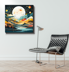 Whimsical Wildflowers Meadow Canvas