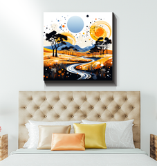 Whispering Waterfalls Landscape Canvas