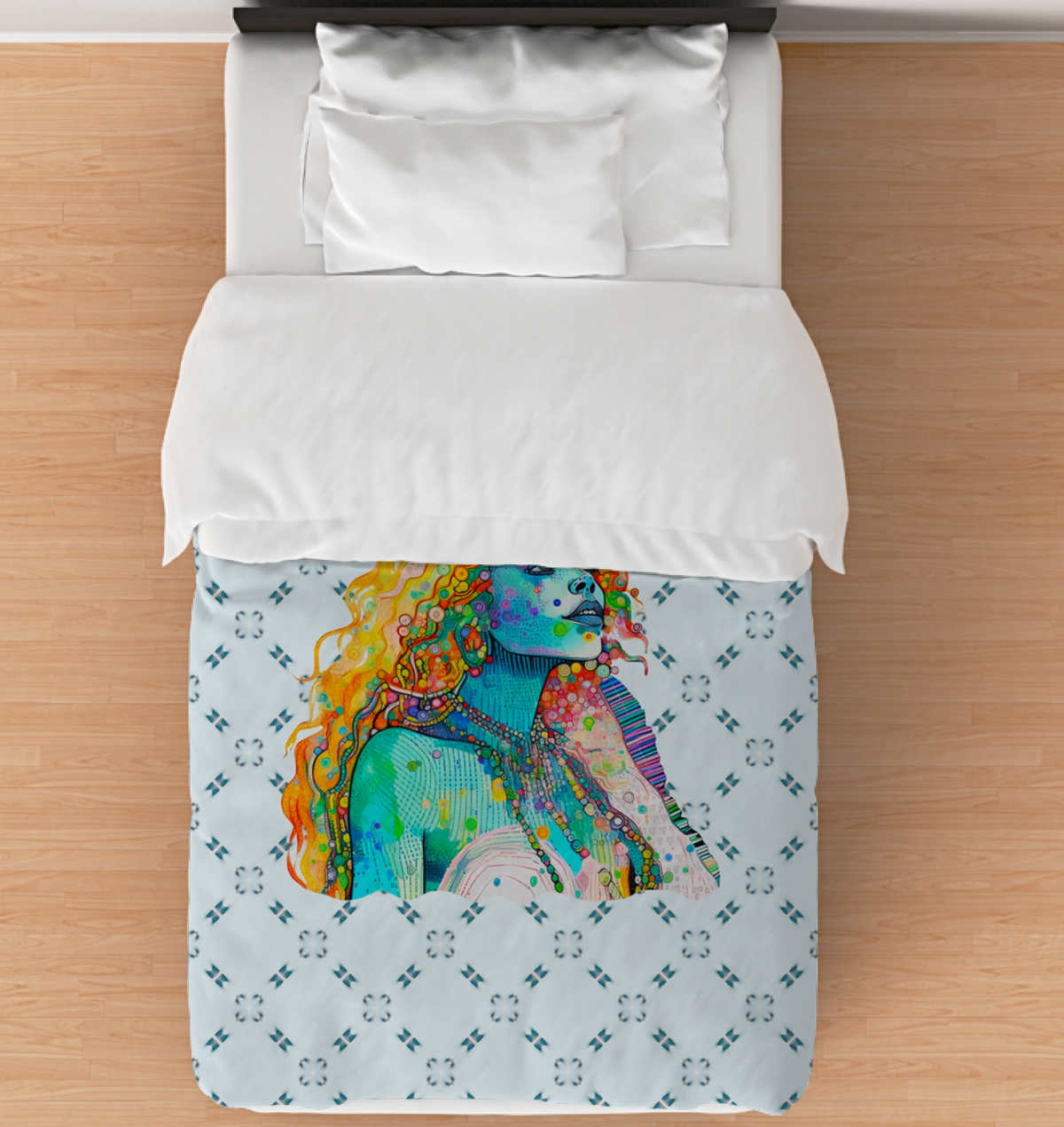 Floral Fantasy Kingdom Comforter - Intricate Floral Print Bedding.