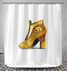 SleekGlide Futuristic Shoe Shower Curtain - Beyond T-shirts