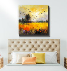 Rolling Hills Panorama Wrapped Canvas