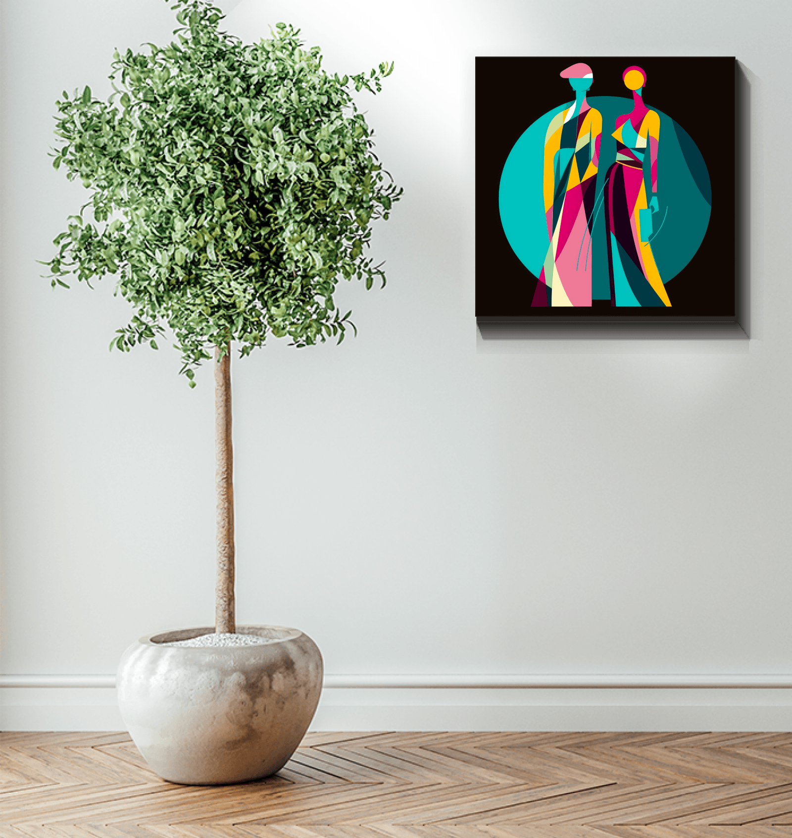 Vibrant Vogue Runway Canvas Print - Beyond T-shirts