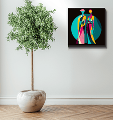 Vibrant Vogue Runway Canvas Print - Beyond T-shirts