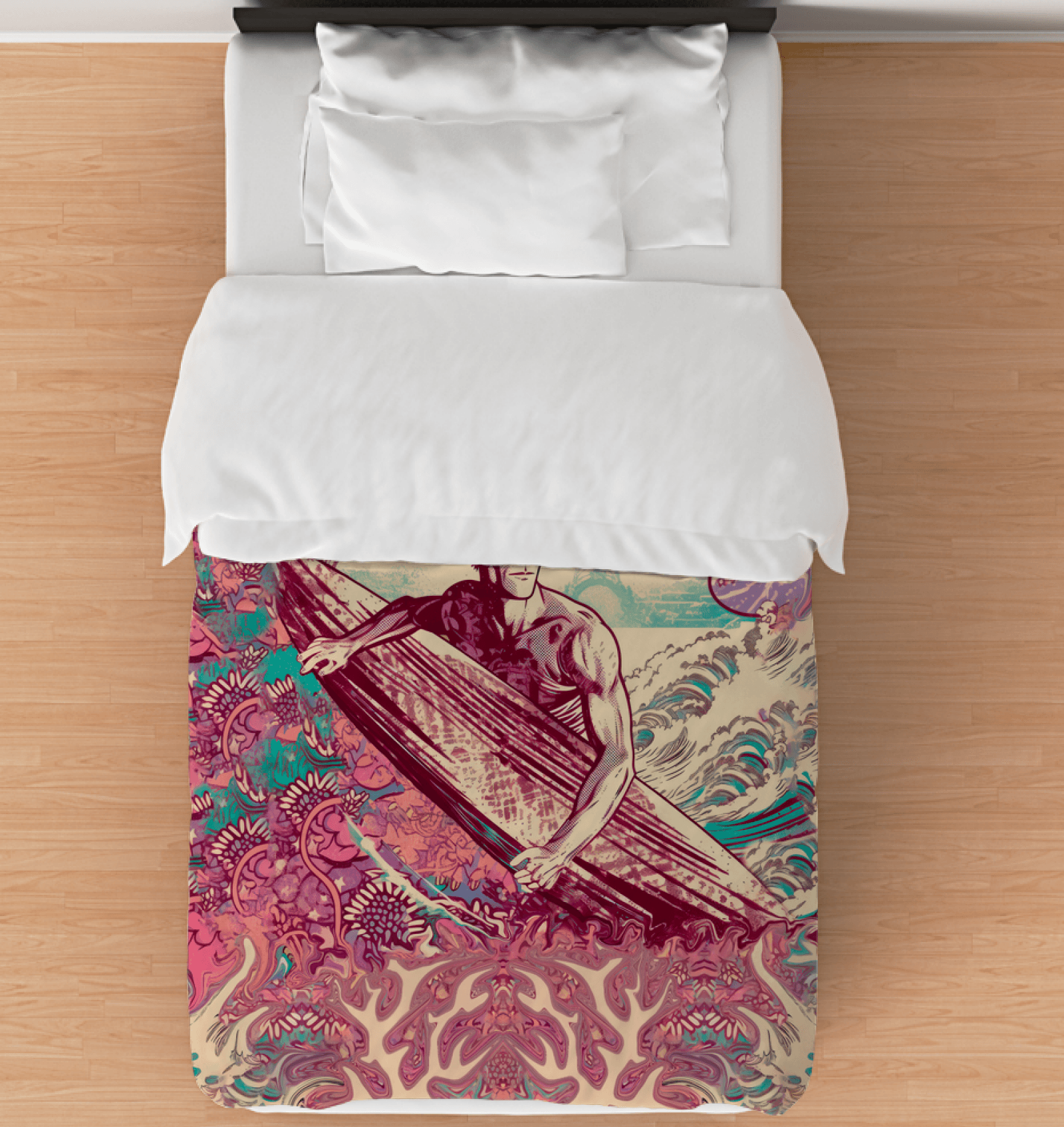 Surf Horizon Duvet Cover Set - Beyond T-shirts