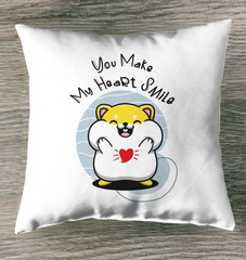 You Make My Heart Smile Indoor Pillow