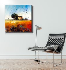 Fields of Gold Harvest Wrapped Canvas