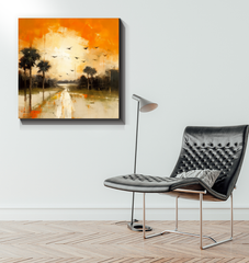 Autumn's Embrace Wrapped Canvas