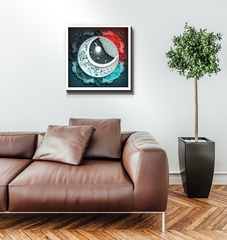 Celestial Ying Yang Wrapped Canvas