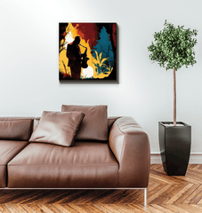 Harmonious Melodies - Abstract Music Canvas Art - Beyond T-shirts