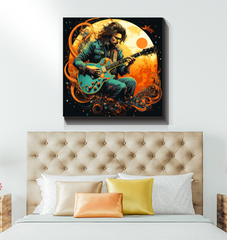 Neon Nights Retro Music Neon Lights Canvas