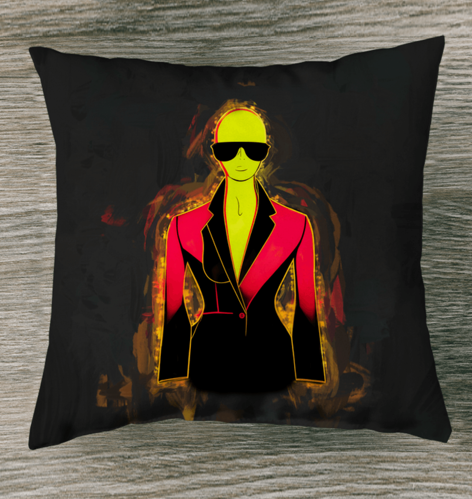 Fashionista's Delight Outdoor Throw Pillow - Beyond T-shirts