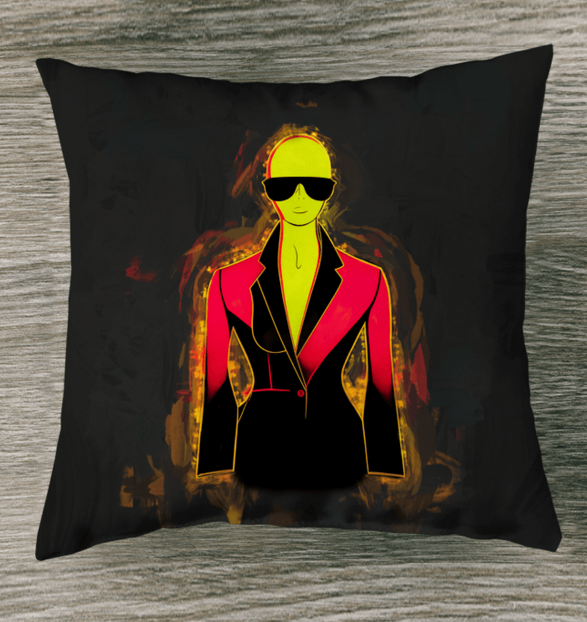 Fashionista's Delight Outdoor Throw Pillow - Beyond T-shirts