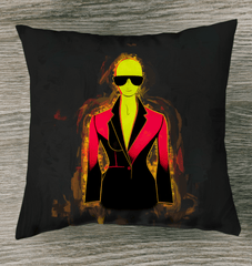Fashionista's Delight Outdoor Throw Pillow - Beyond T-shirts