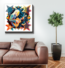 Tuneful Tunes Wrapped Canvas