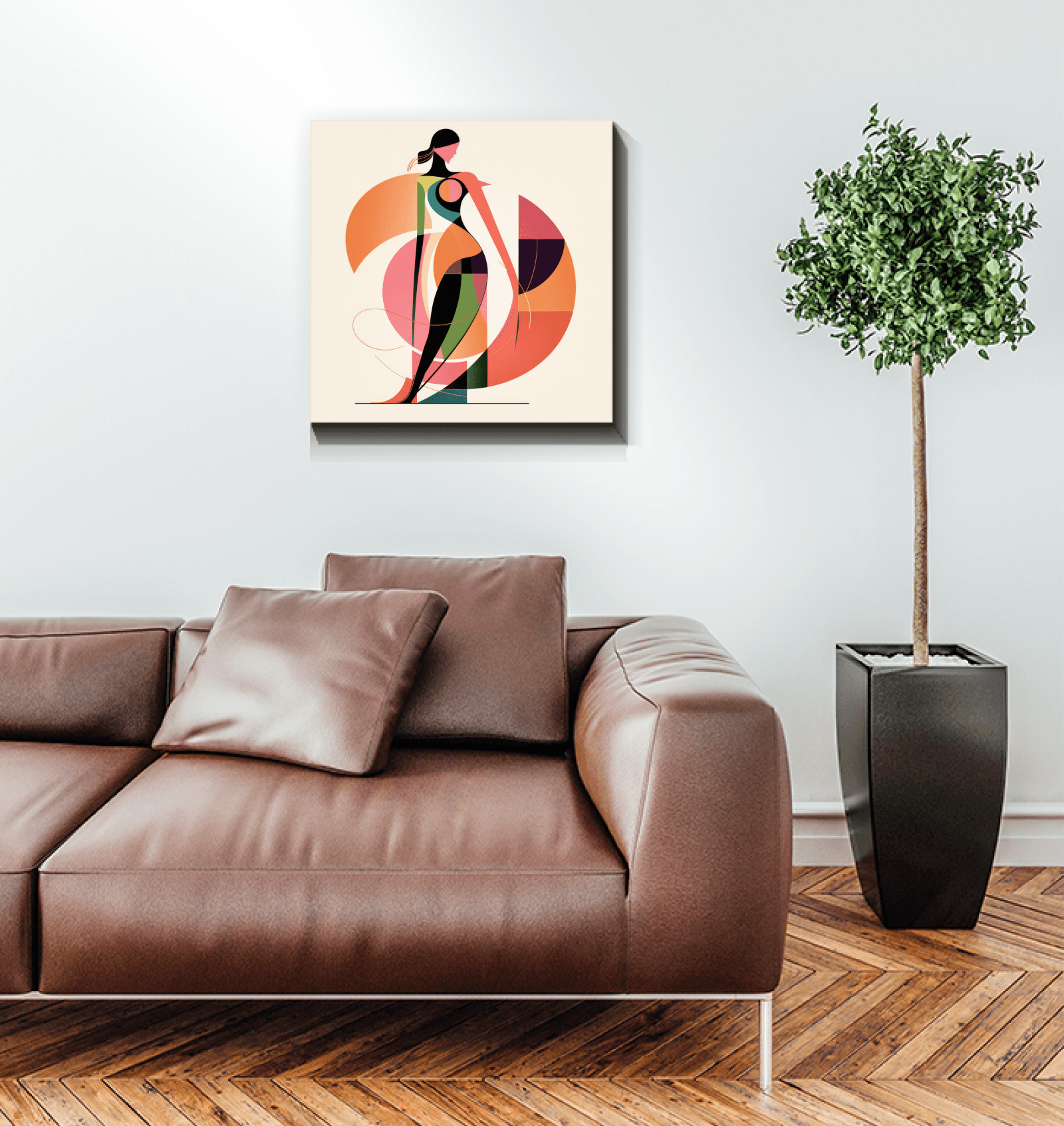 Chic Couture Runway Canvas Print - Beyond T-shirts