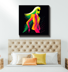 Graffiti Couture Fusion Canvas Print - Beyond T-shirts