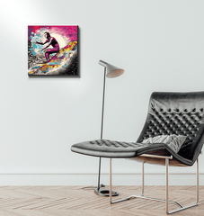 Surfing Essence Canvas Art - Beyond T-shirts