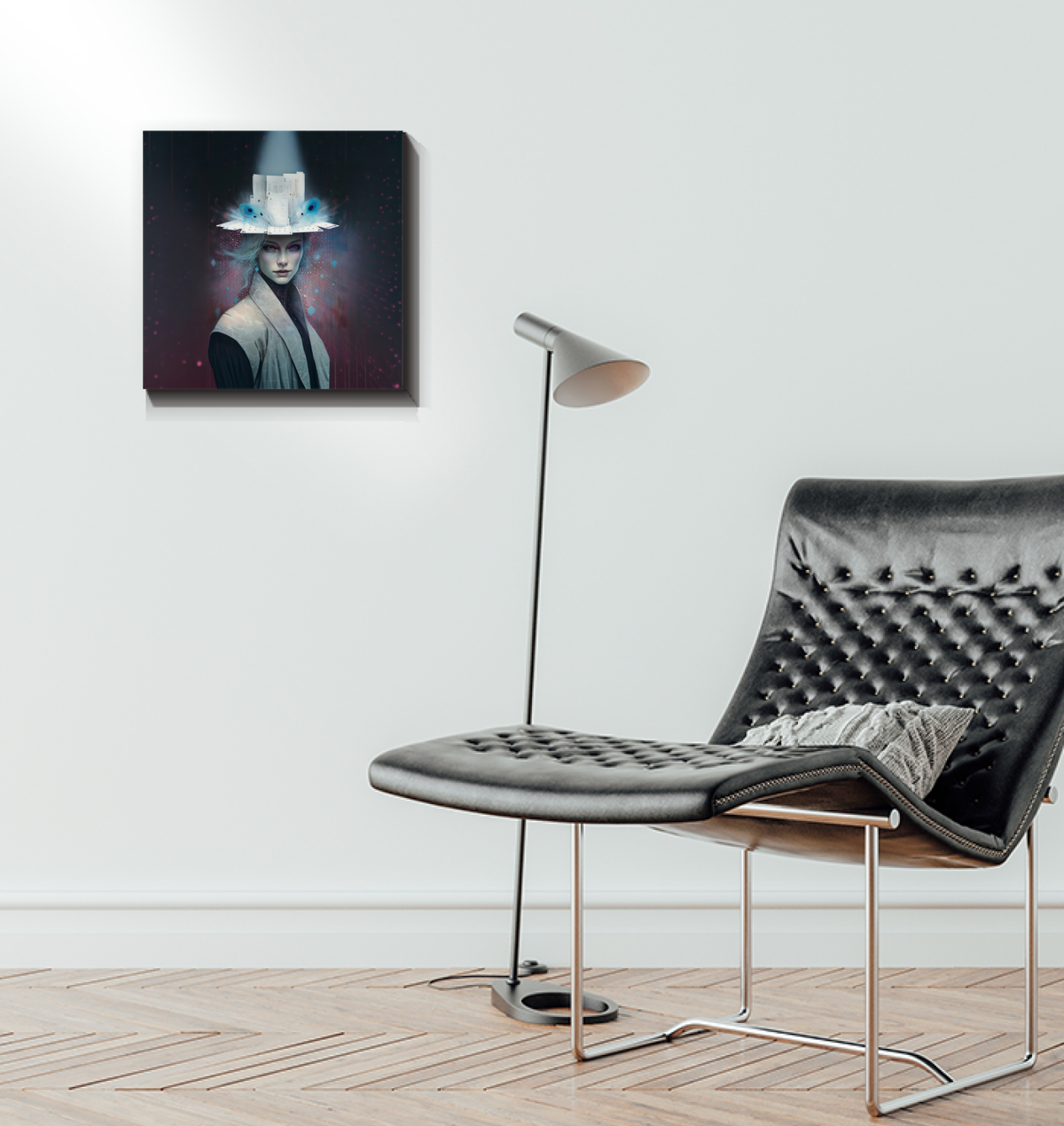 Serenity's Embrace Canvas - Abstract Art for Peaceful Spaces