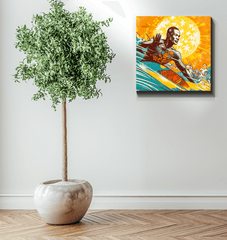 Detailed view of Surfing 5 18 Canvas art