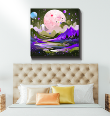 Captivating Canyons Desert Landscape Canvas