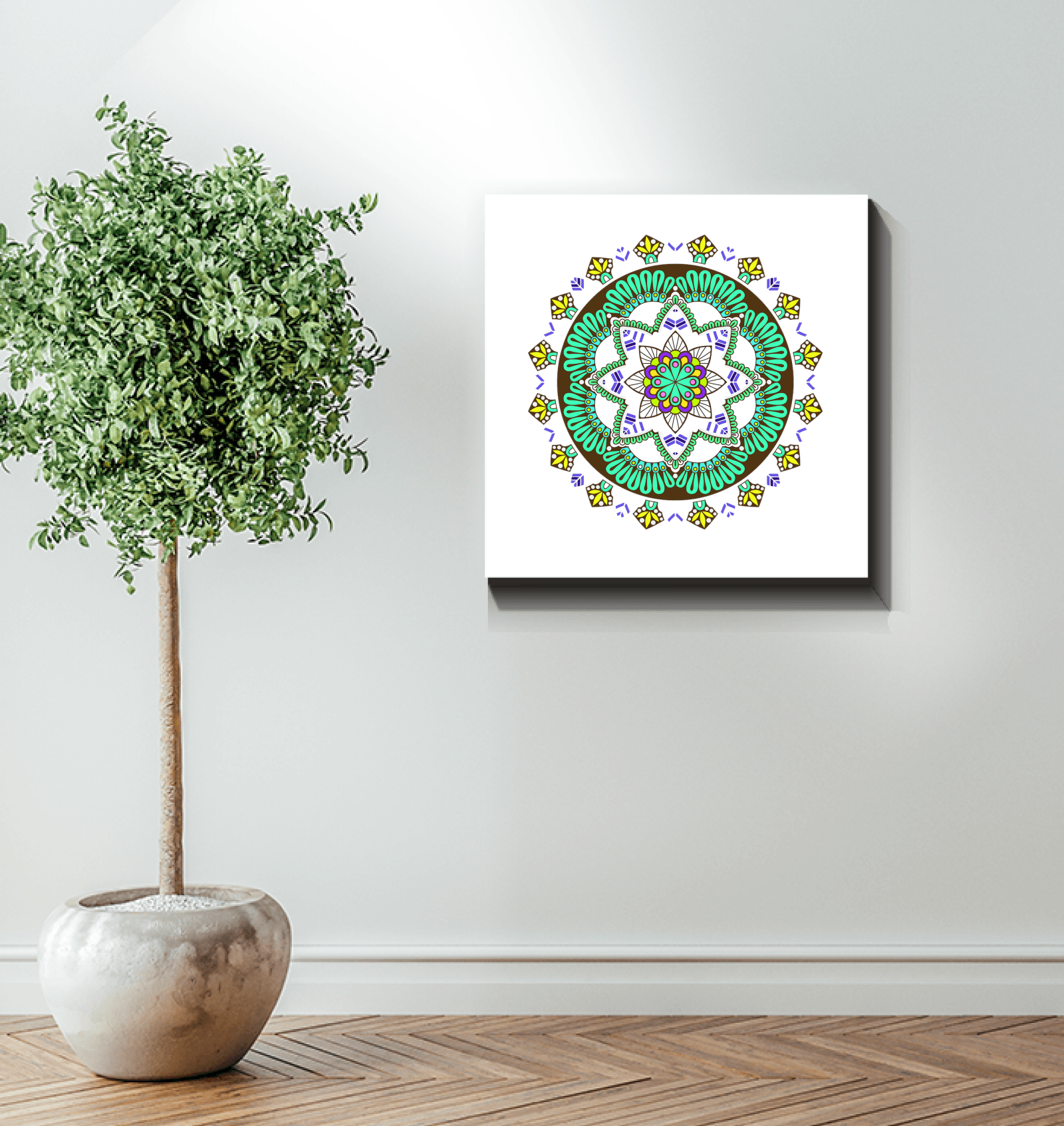 Mandala Harmony Ceramic Plaque - Beyond T-shirts