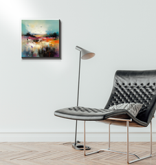 Lakeside Serenity Canvas Art Print