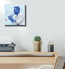 Zen Garden Zenith artwork on canvas, ideal for meditation room or office space.