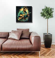 Ethereal Serenade Violin Music Canvas Art