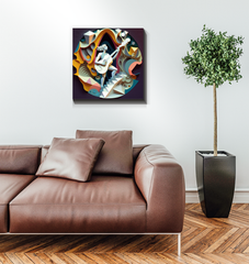 World Music Mosaic Wrapped Canvas