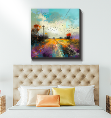 Fields of Lavender Wrapped Canvas