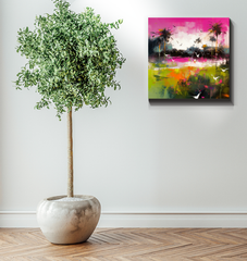 Lakeside Retreat Landscape Wrapped Canvas